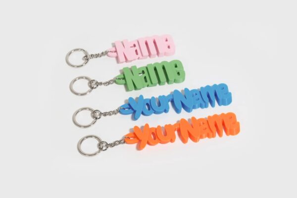 Custom 3D Name Keychain – Personalized & Vibrant