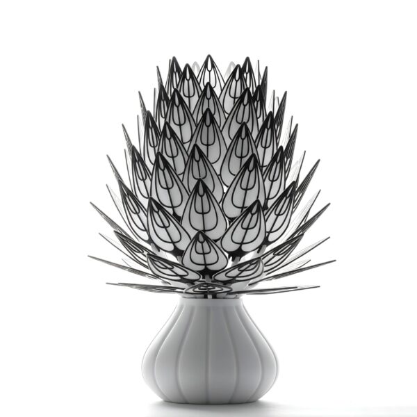 “The Flora” – Lotus Bloom Layered Table Lamp