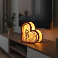 “Enchanted Love” – Layered Heart Lamp