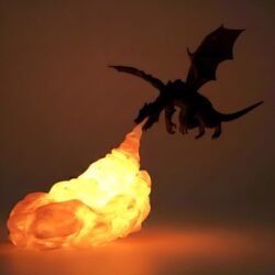 “The Dragon Fury” – Luminous Fire Breath Night Light