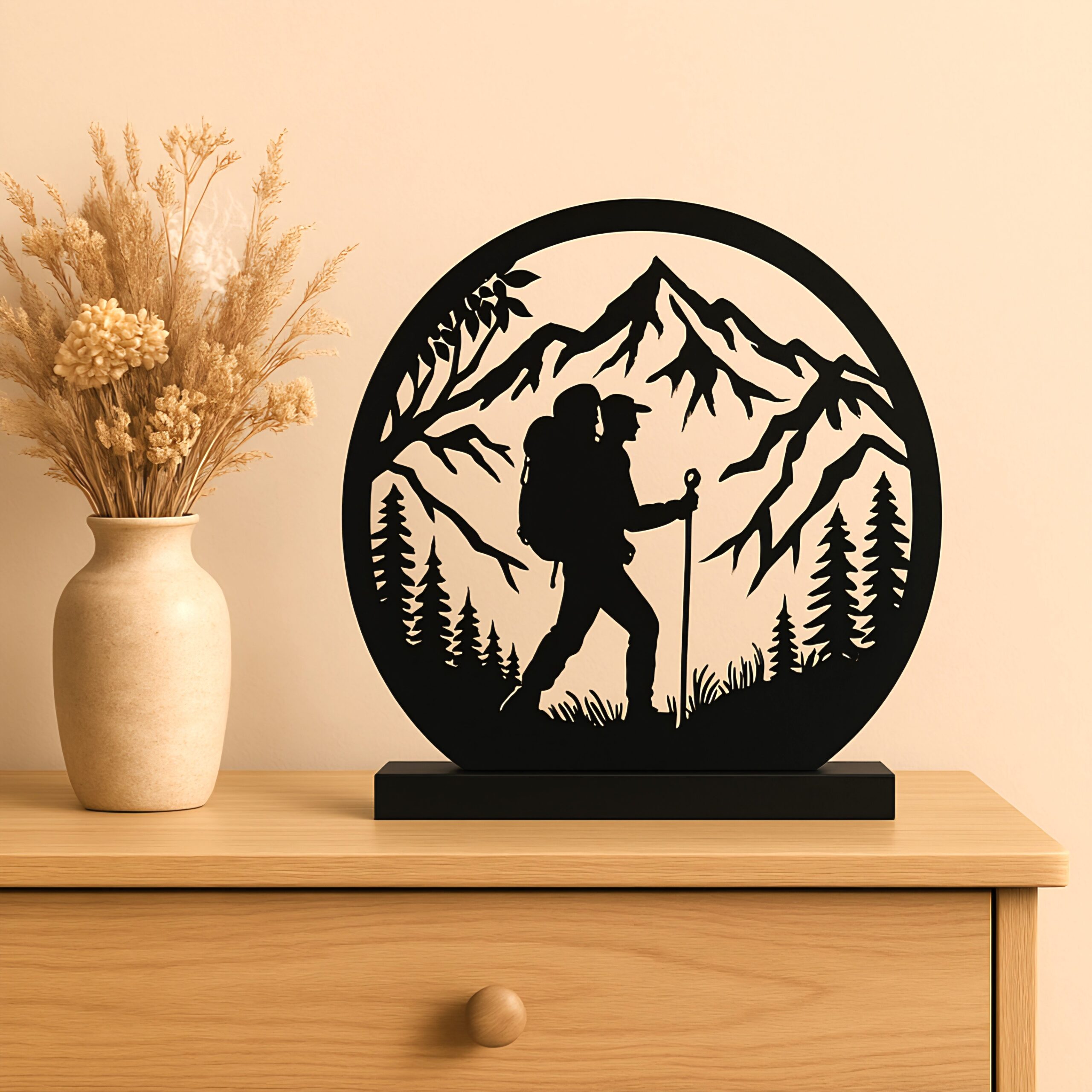 Hiker Silhouette Wall Hung / Table Lamp - Image 3