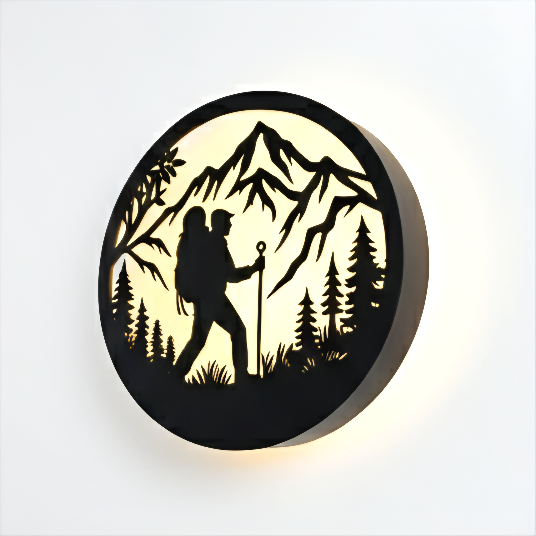 Hiker Silhouette Wall Hung / Table Lamp - Image 5