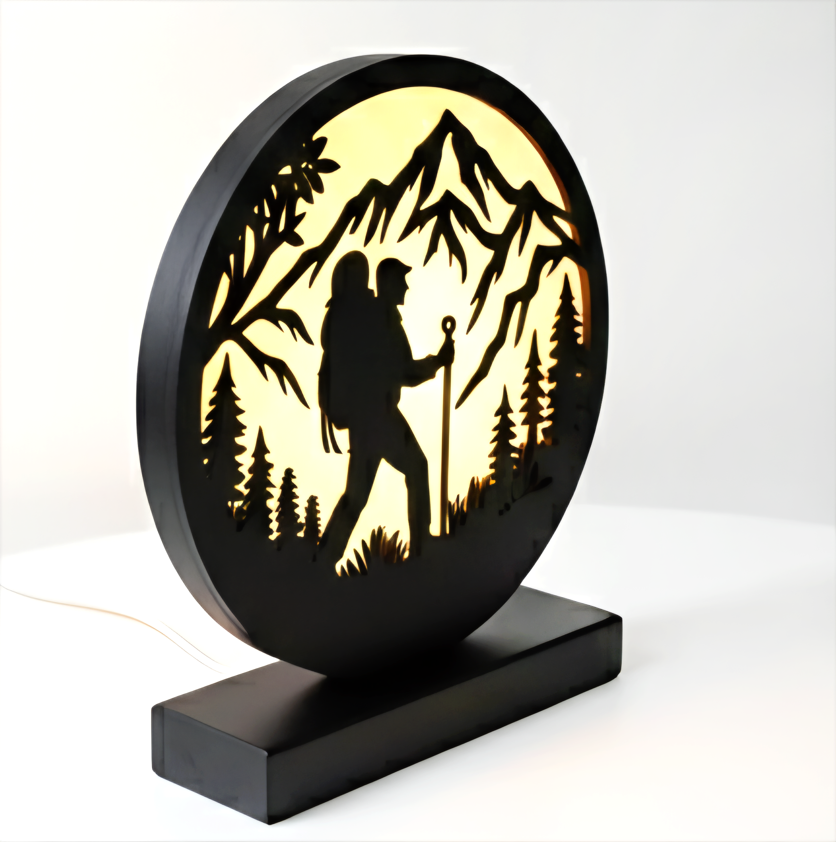 Hiker Silhouette Wall Hung / Table Lamp - Image 11